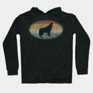 Wolf Lovers, Funny Vintage Animal Lovers Design Hoodie